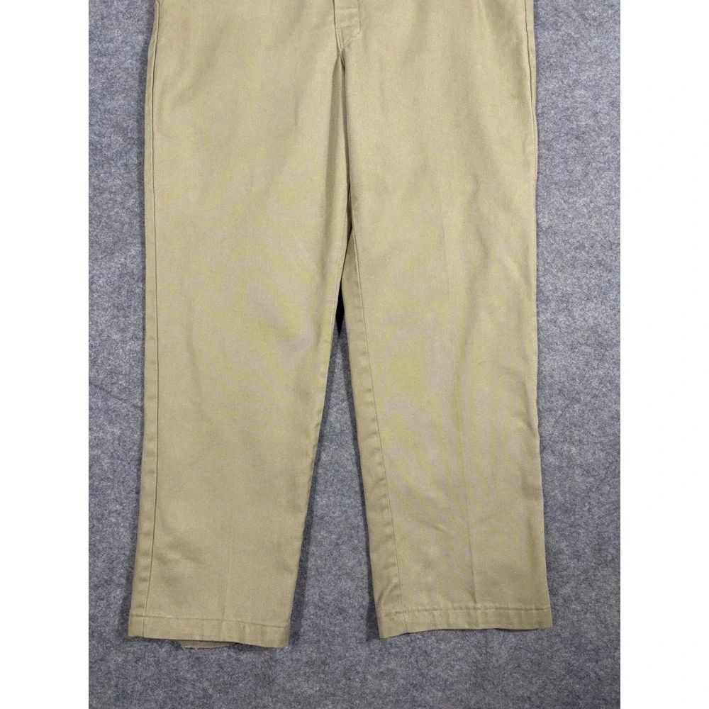Dickies Men Khaki Straight Fit Work‎ Pants Casual Chino Size 38x32